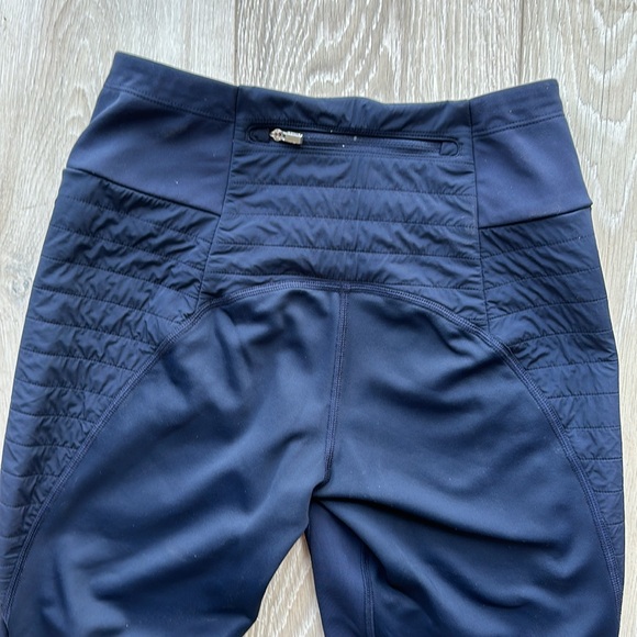 Athleta Peak Hybrid Fleece Tight-Navy Blue, size XS Petite - Picture 4 of 6